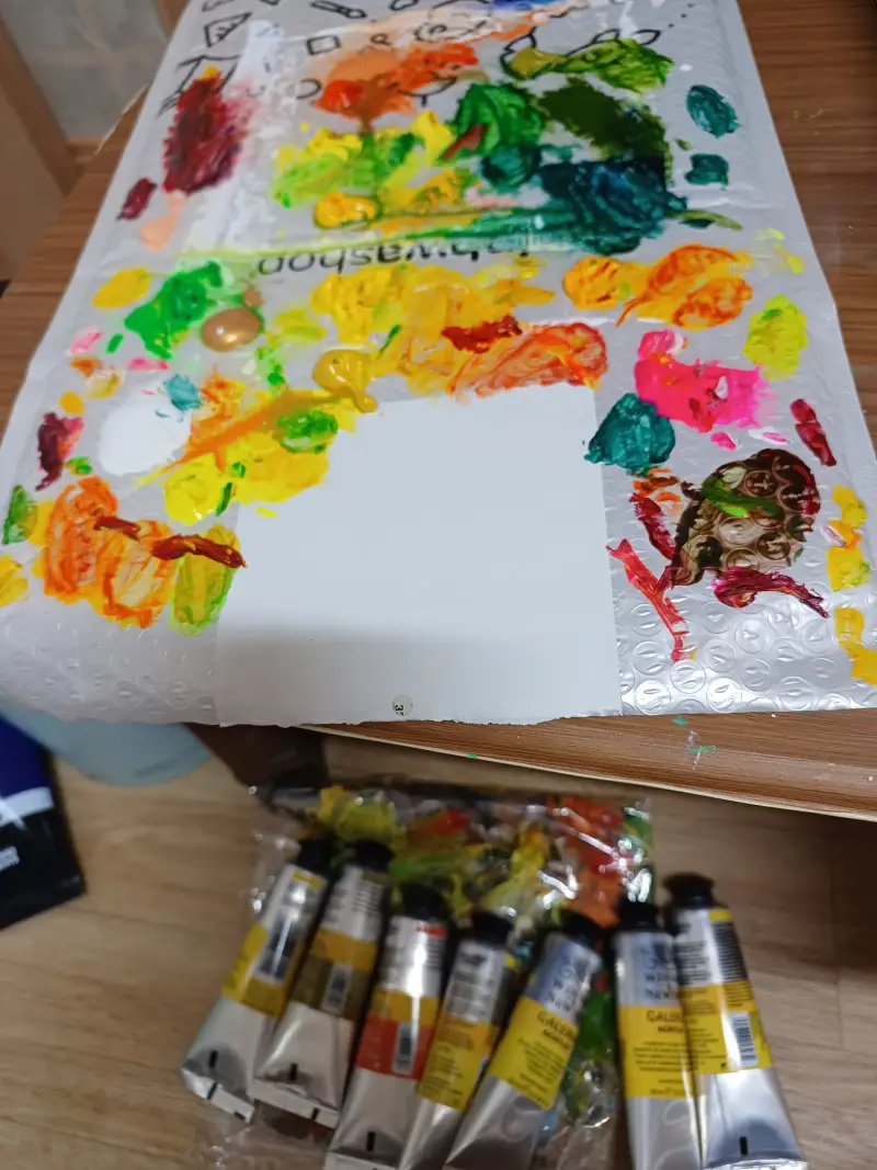 화방넷,드로잉로그3기,가을,아크릴,나무풍경,화방넷드로잉로그