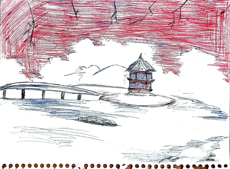 가을,볼펜,러프