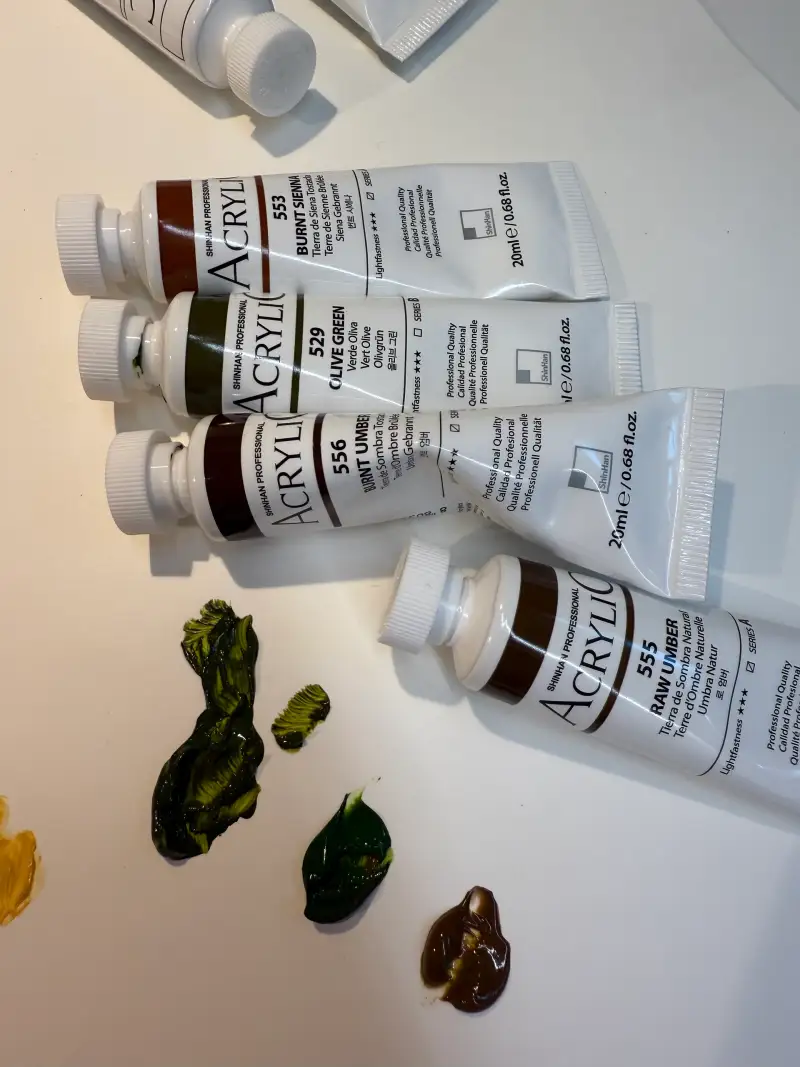 신한아크릴물감