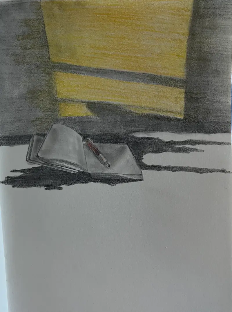 가을,가을드로잉,밤독서