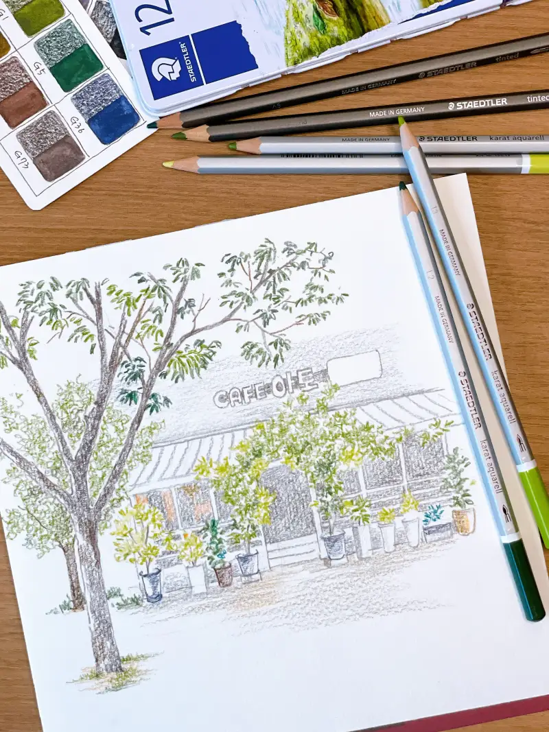 스테들러카라트,스테들러색연필,수채색연필,틴트색연필,스테들러,색연필화