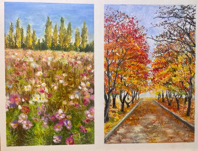 까렌다쉬네오파스텔,문교찰필