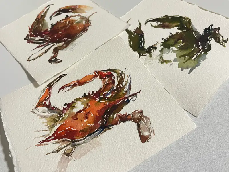 가을,가을꽃게,제철음식,꽃게찜,가을그림,가을음식,그림그리기