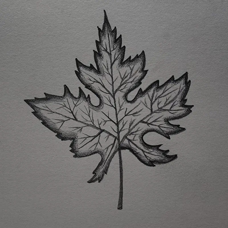 드로잉로그3기,1주차,가을,낙엽,4B