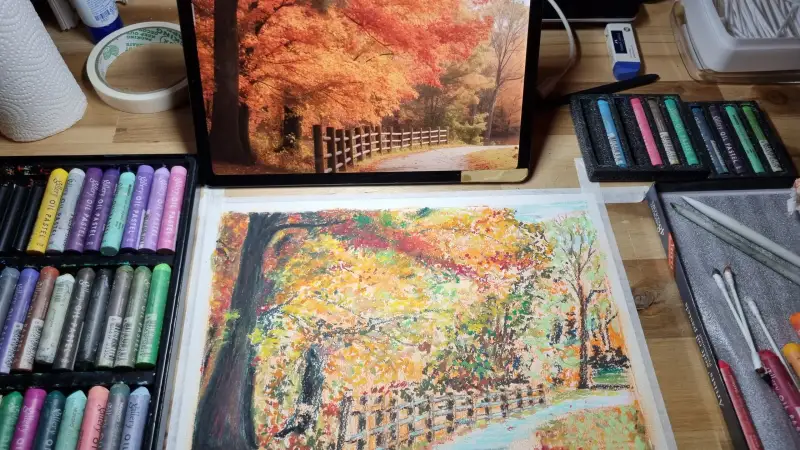 문교,소프트,오일파스텔