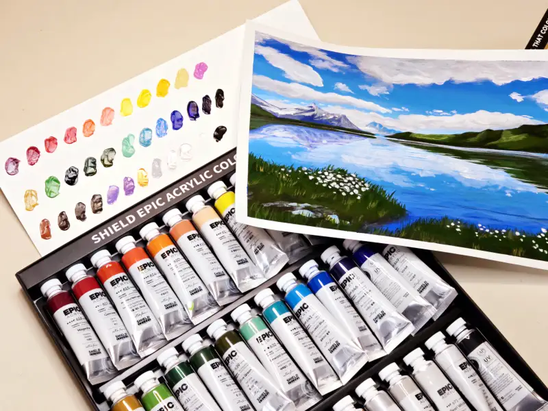 쉴드에픽아크릴물감