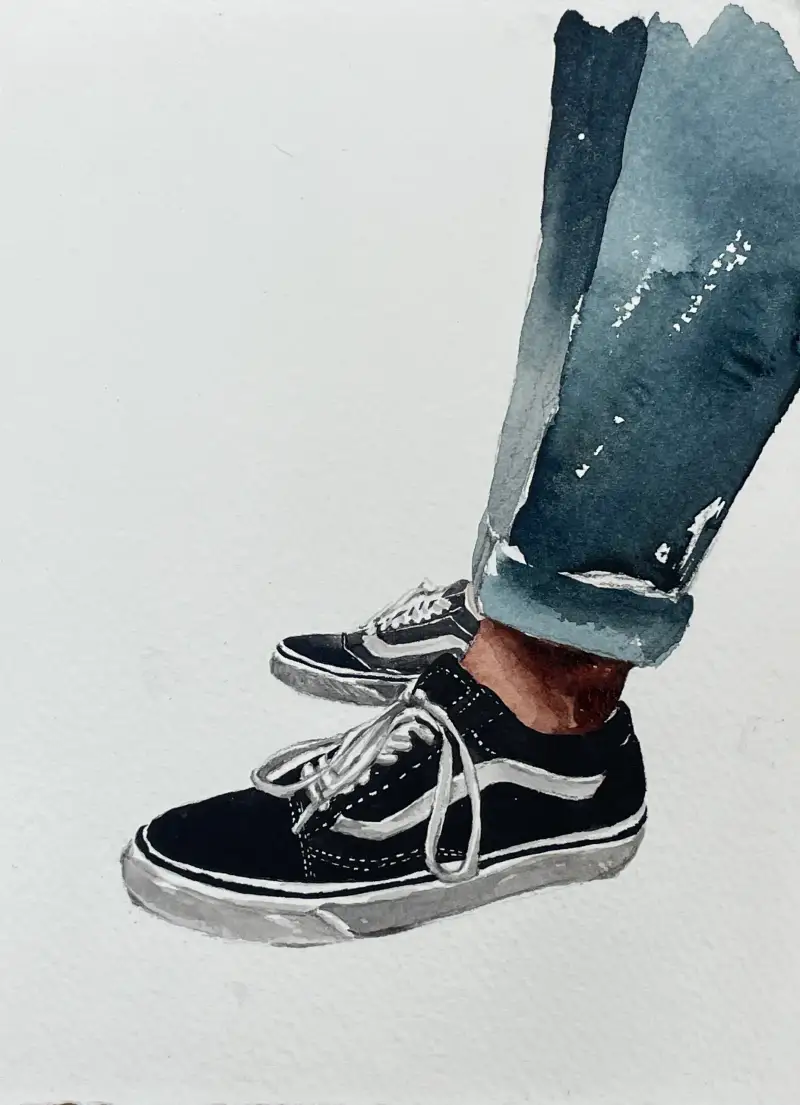 반스,올드스쿨,신발그림