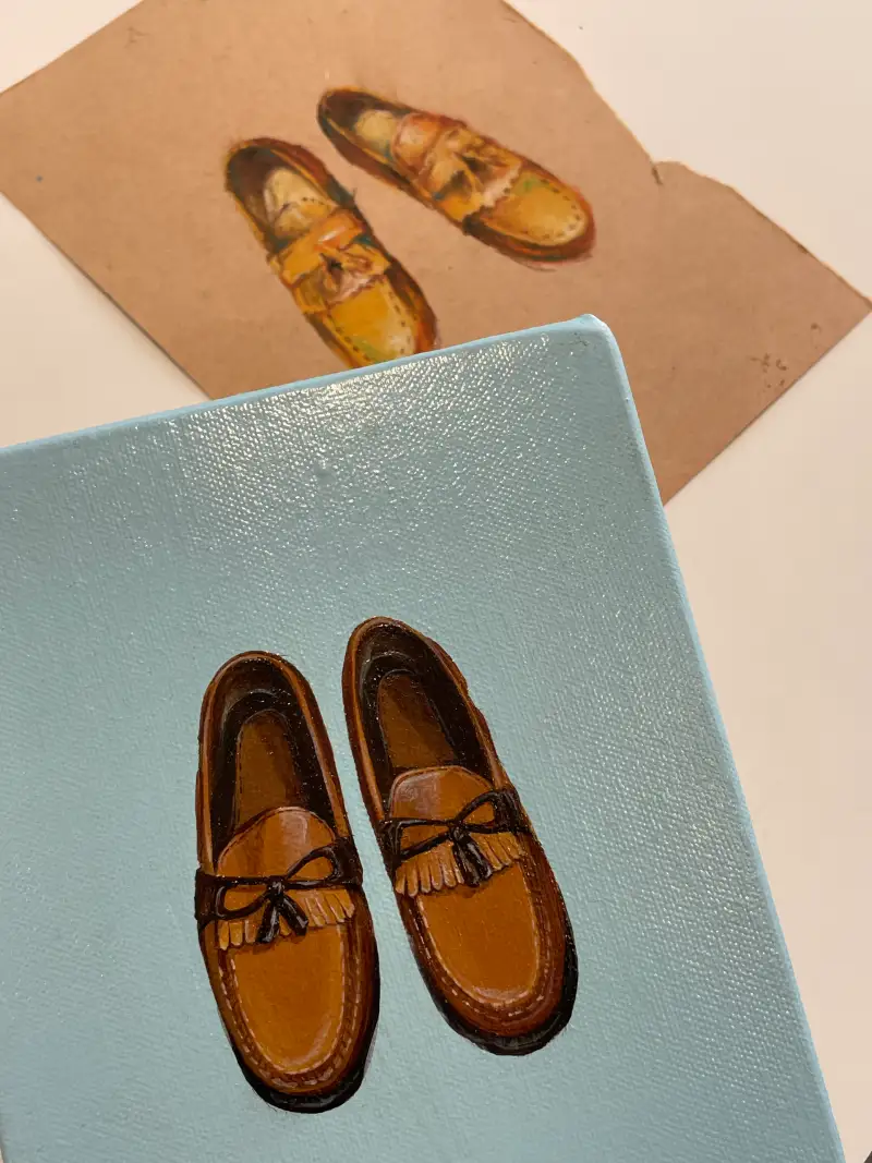 신발그리기,신발,드로잉로그,챌린지,아크릴,크레파스