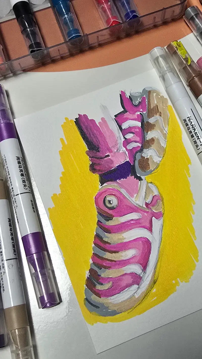 Miya,드로잉로그3,화방넷드로잉로그,아크릴마카그림