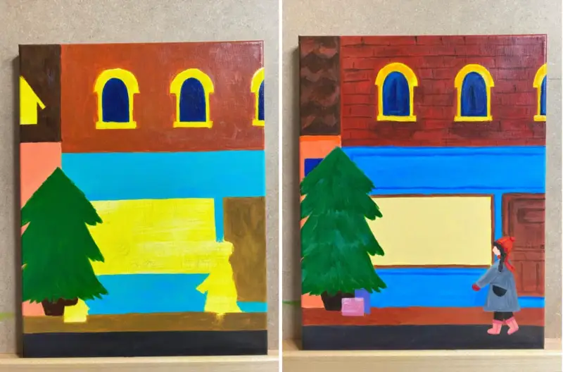 에필아크릴물감