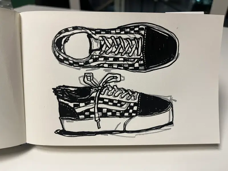 드로잉로그,포스카,스니커즈