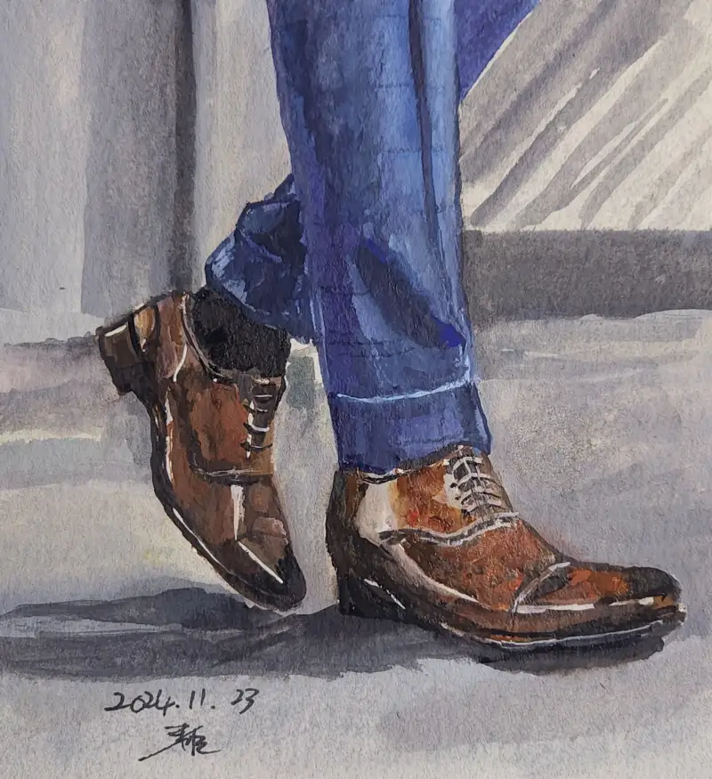 화방넷드로잉로그,드로잉로그,구두,신발,과슈,미젤로과슈