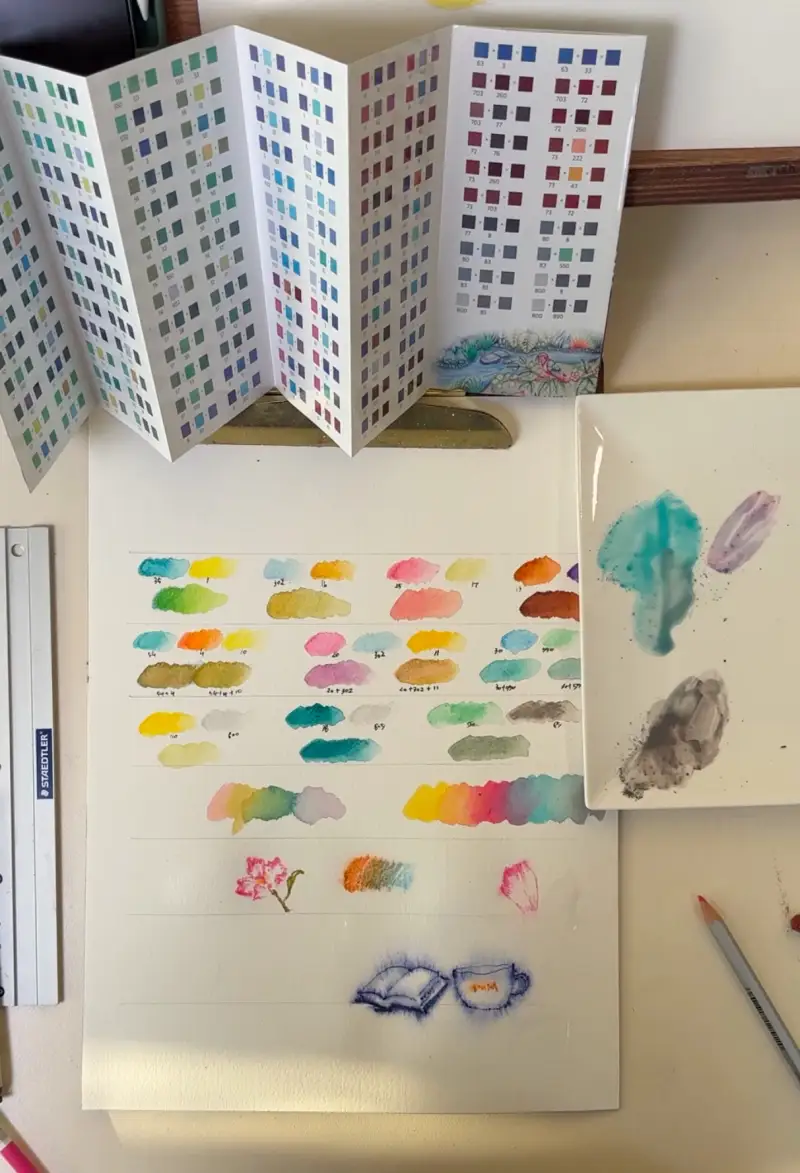 하네뮬레,스테들러,수채색연필