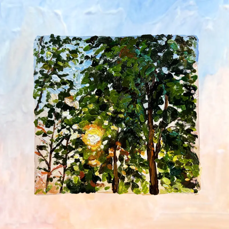 풍경,풍경화,아크릴,쉴드,쉴드아크릴물감,아크릴물감,일몰,해질녘,일러스트,페인팅,화방넷체험단,체험단,후기;