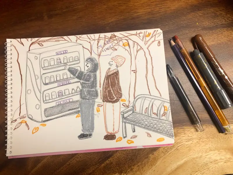 화방넷드로잉로그,부자의그릇,색연필