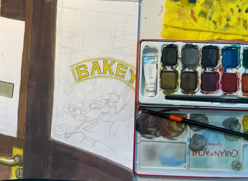 캔손브리스톨그래픽마카패드,까렌다쉬스튜디오과슈고체물감