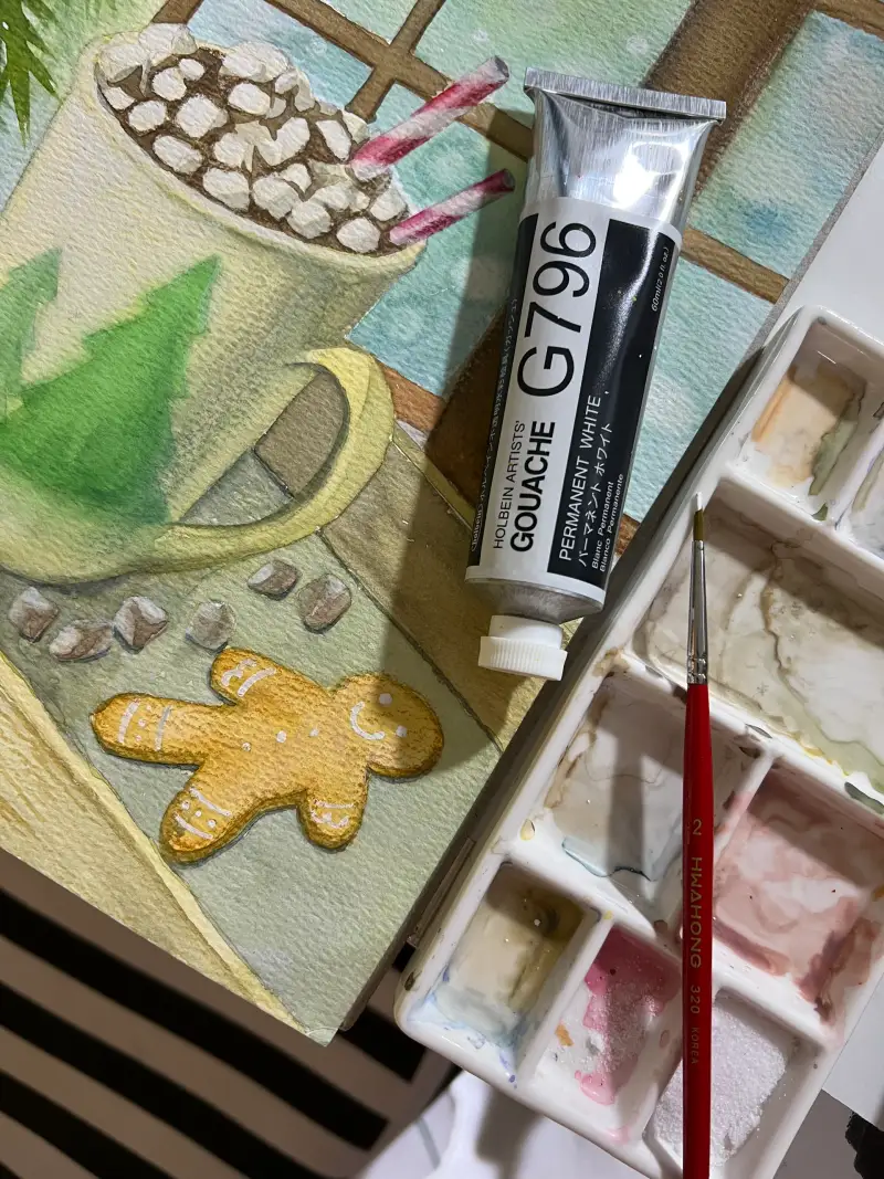 홀베인과슈,화홍세필붓