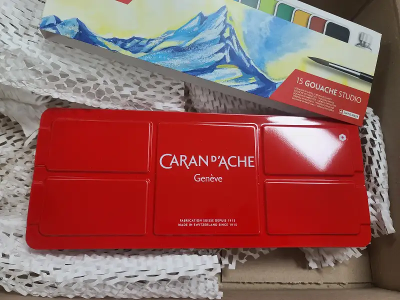 까렌다쉬,고체물감,과슈,불투명수채화