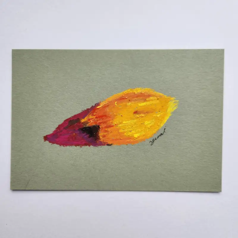 드로잉로그,화방넷,화방넷드로잉로그,오일파스텔,겨울간식,군고구마