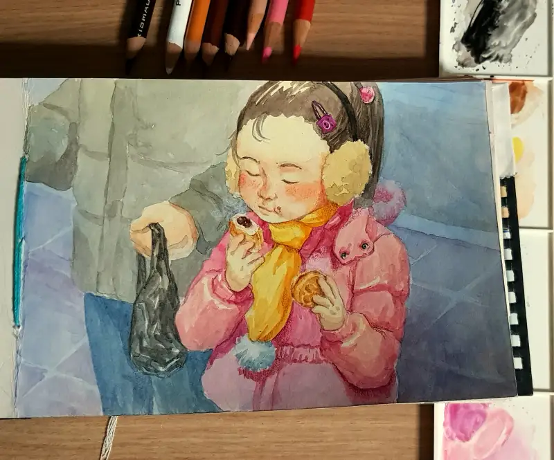 프리즈마색연필,윈저앤뉴튼,코트만고체물감