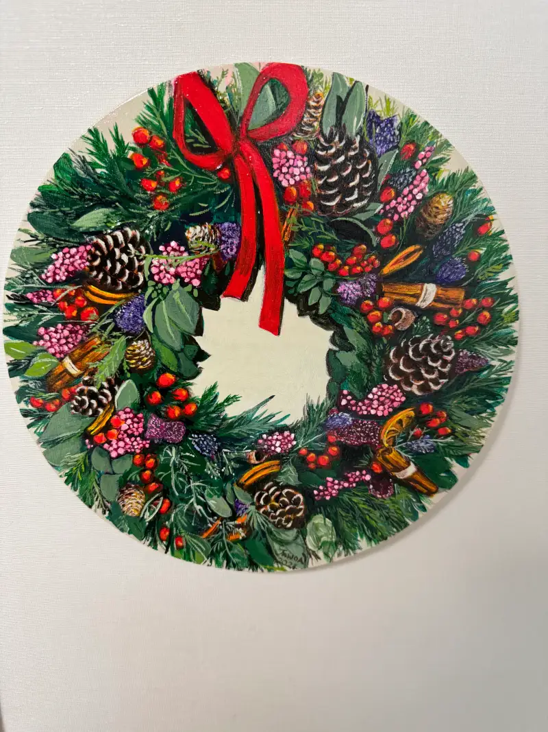 크리스마스리스,알파아크릴,반쯤고흐