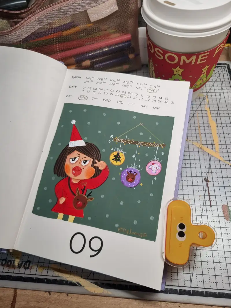 화방넷드로잉로그,오너먼트,다중이