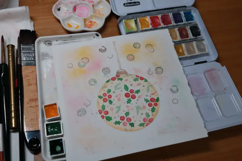 화방넷,화방넷드로잉로그,드로잉로그,쉬민케호라담,오너먼트,펄물감