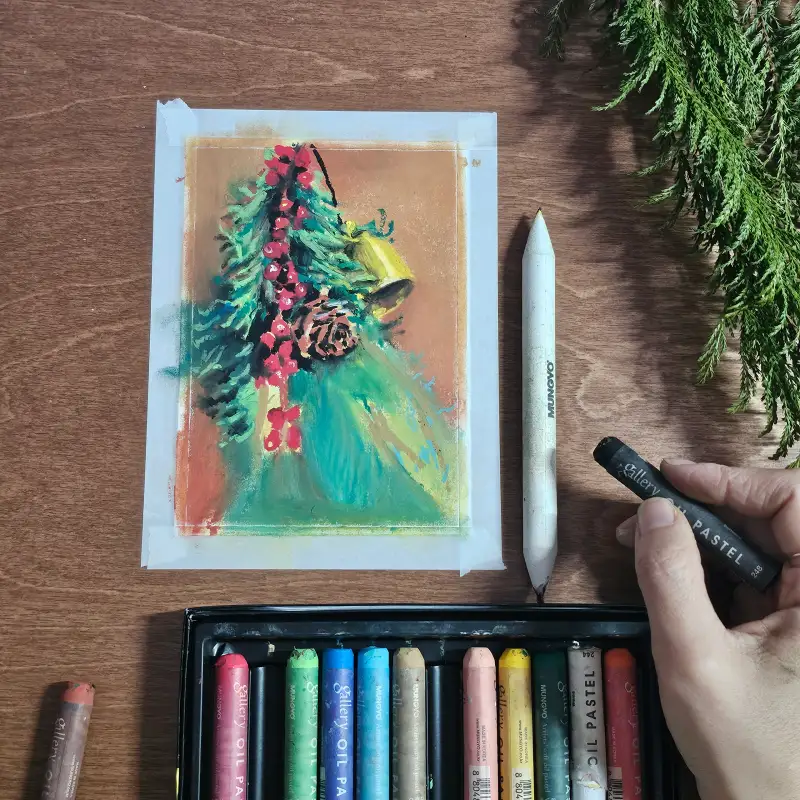 문교,문교소프트오일파스텔12색,문교찰필