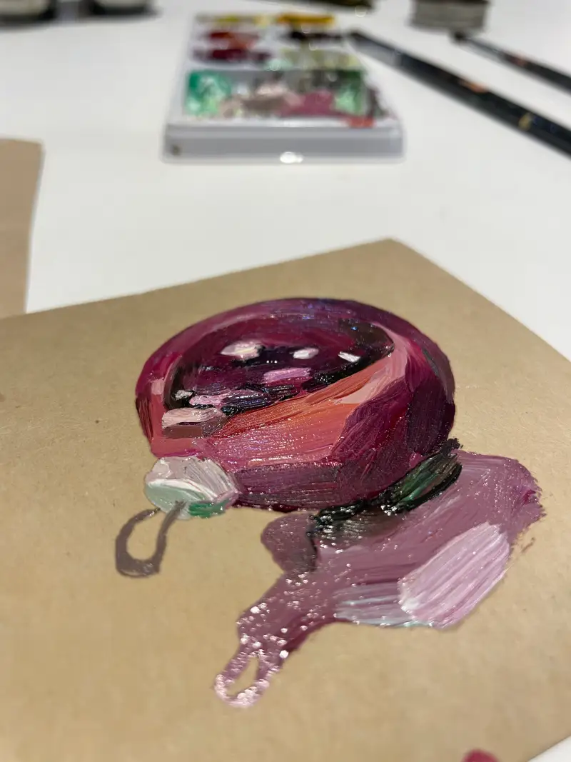 오너먼트,화방넷드로잉로그챌린지,유화,신한유화물감,레드