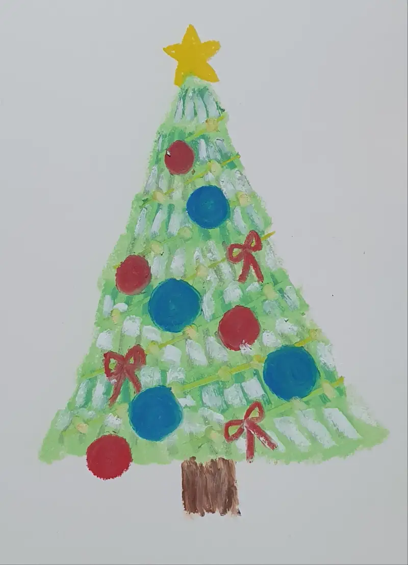 드로잉로그4기,화방넷,그림습관,오너먼트,크리스마스트리