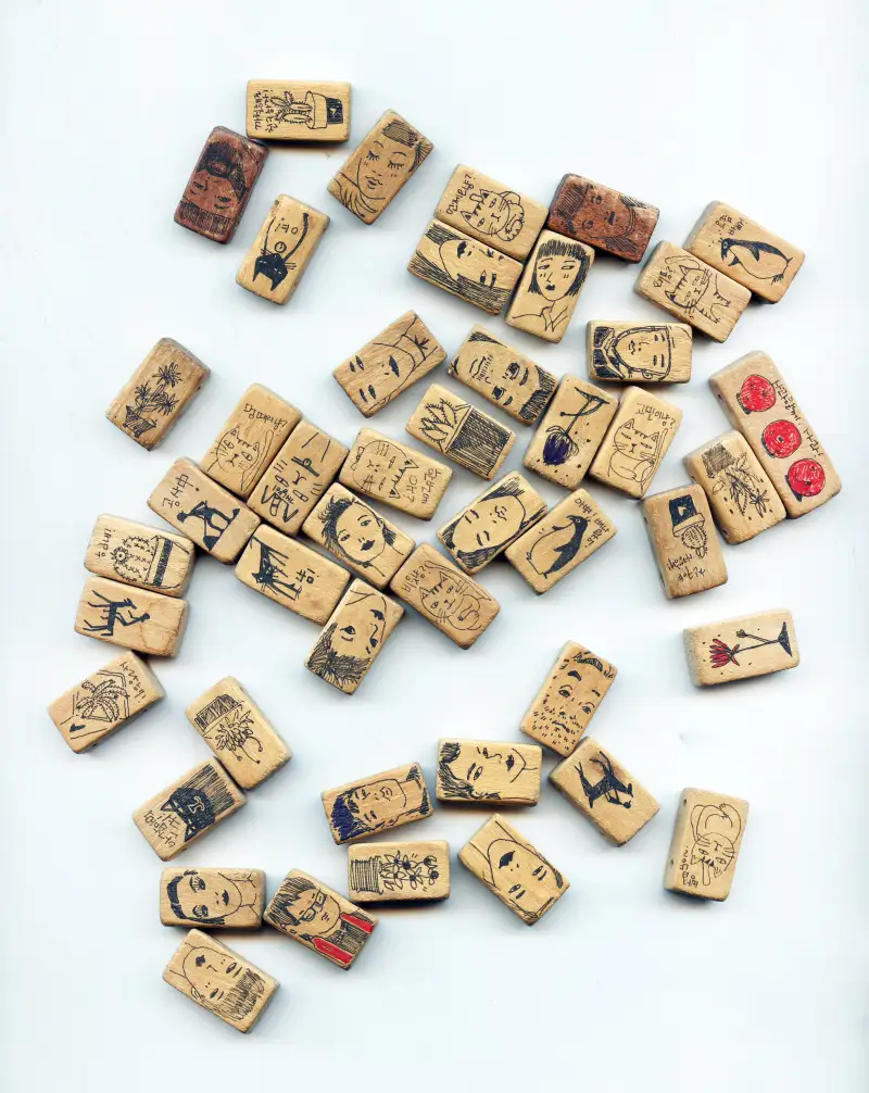 나무칩,바니쉬,스테들러라이너