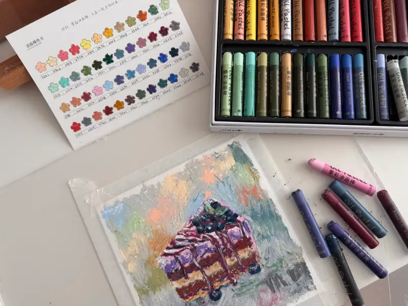 삼원오일파스텔지,지에소오일파스텔,모란디48색