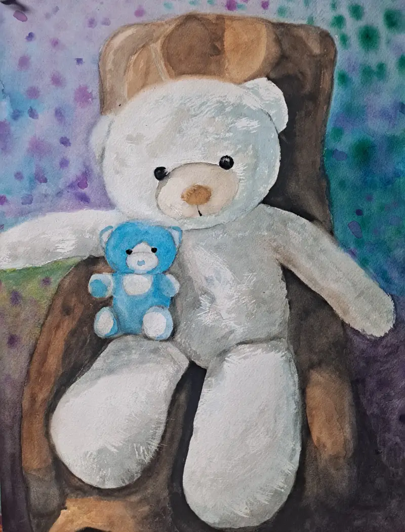 신한물감,화홍붓,아르쉬화지황목,곰돌이멍~때리기