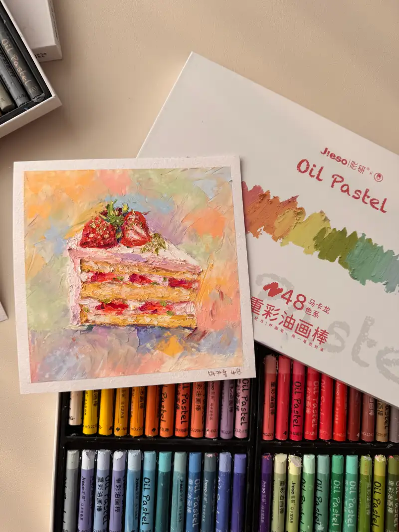 삼원오일파스텔지,지에소오일파스텔,지에소오일파스텔마카롱48색
