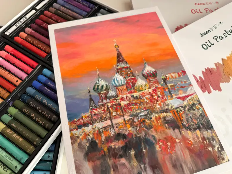 지에소오일파스텔,삼원오일파스텔지,삼원아트스퀘어