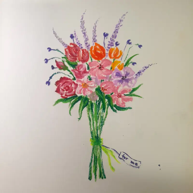 화방넷,화방넷드로잉로그,드로잉로그,문교오일파스텔,선물,꽃다발