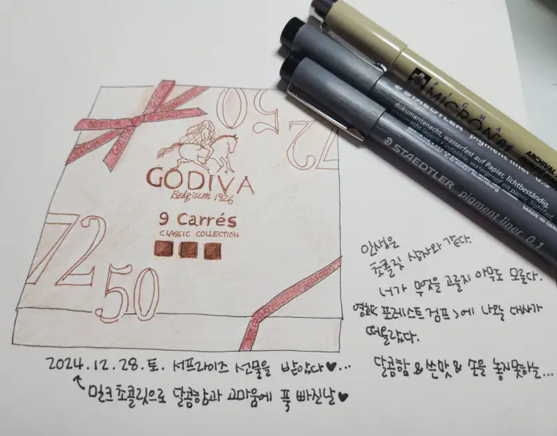 스테들러,사쿠라피그마라이너펜,파펠시노,브리스톨지스케치뷱