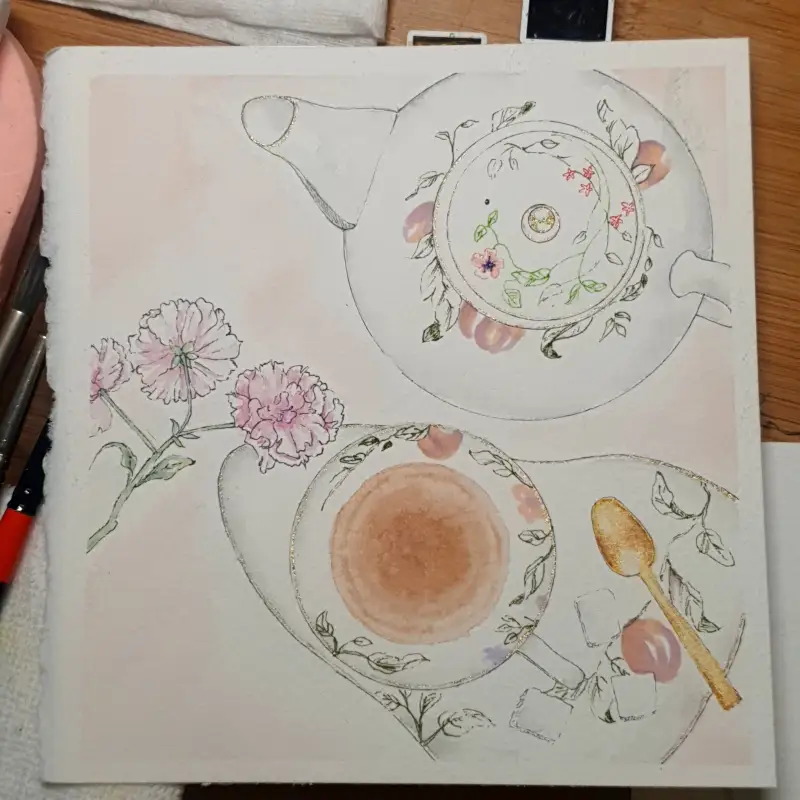 화방넷,화방넷드로잉로그,드로잉로그,차한잔,휴식,선물