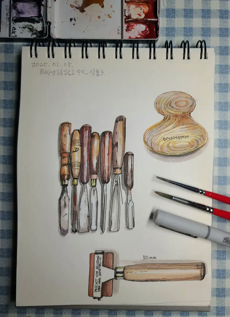 화방넷드로잉로그,챌린지,주제가있는,그림,조각도,판화,선물,윈저앤뉴튼파인라이이너