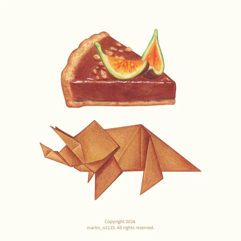 프리즈마색연필,프리즈마,디저트일러스트