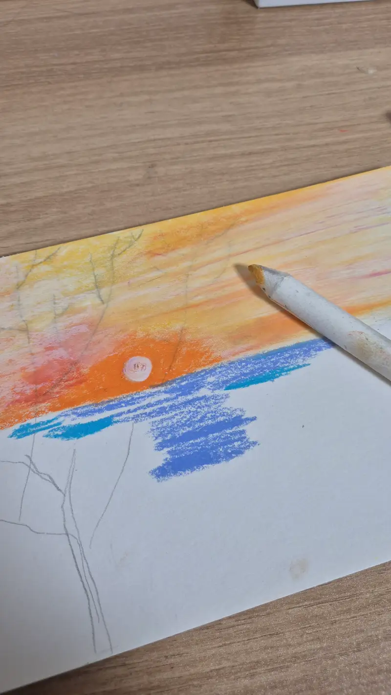 찰필,오일파스텔