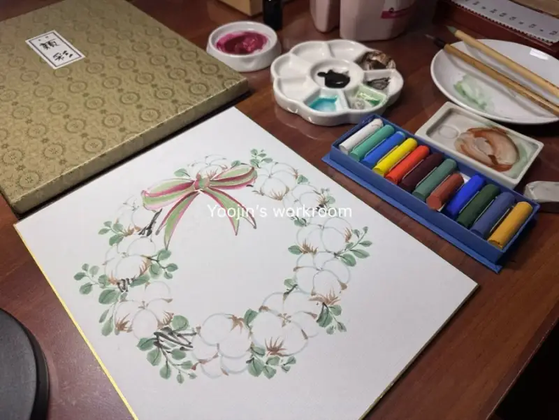 길상봉채,길상,길상두방지,동양화물감,봉채,안채,길상안채