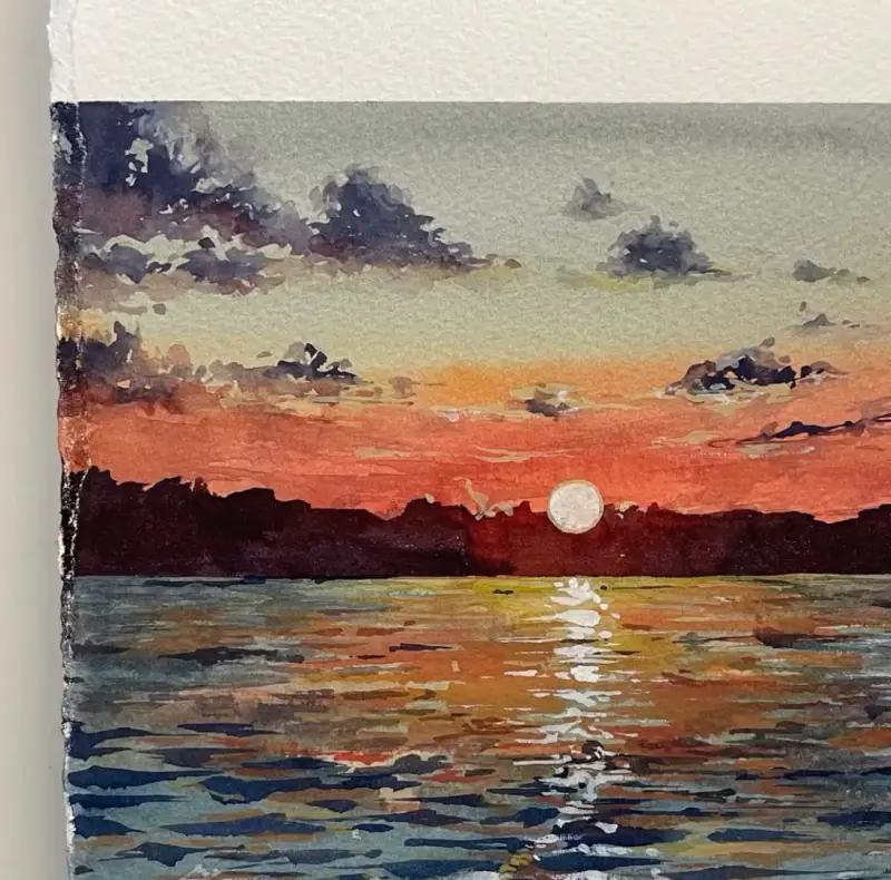 해돋이,2025,새해,수채화,미젤로골드미션