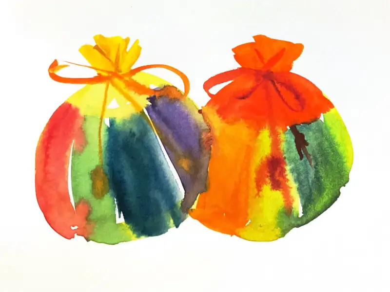 화방넷드로잉로그,드로잉로그,복주머니