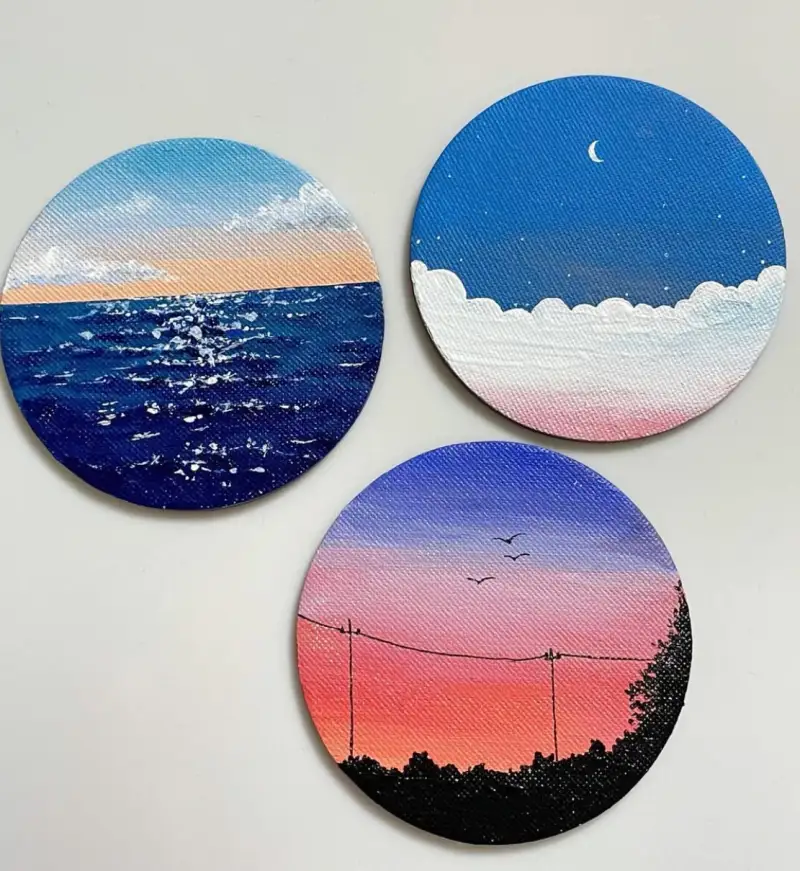 하늘,새해,2025,마그네틱캔버스,아크릴화,드로잉로그5기,화방넷챌린지