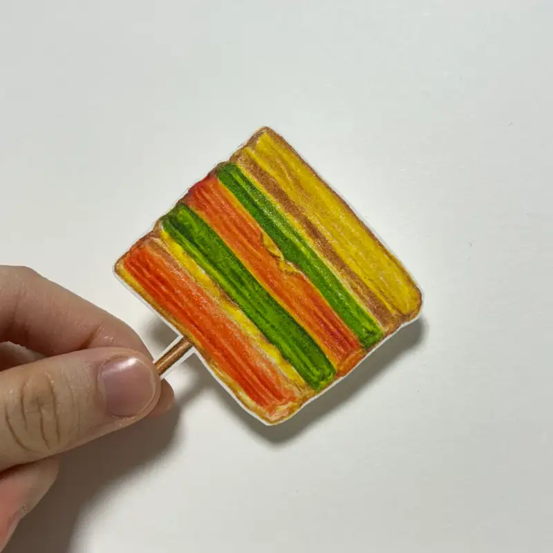 꼬치전,설날음식,음식일러스트,프리즈마색연필