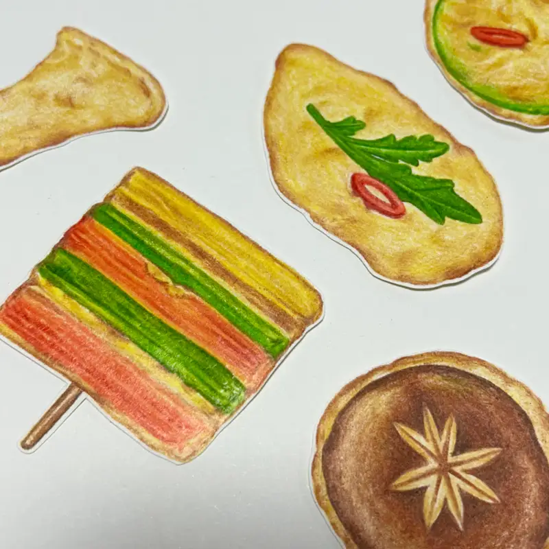 꼬치전,일러스트,설날,새해,프리즈마,색연필