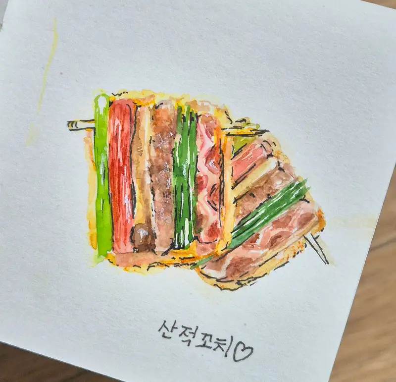 드로잉로그,5기,2주차,설날음식,그림