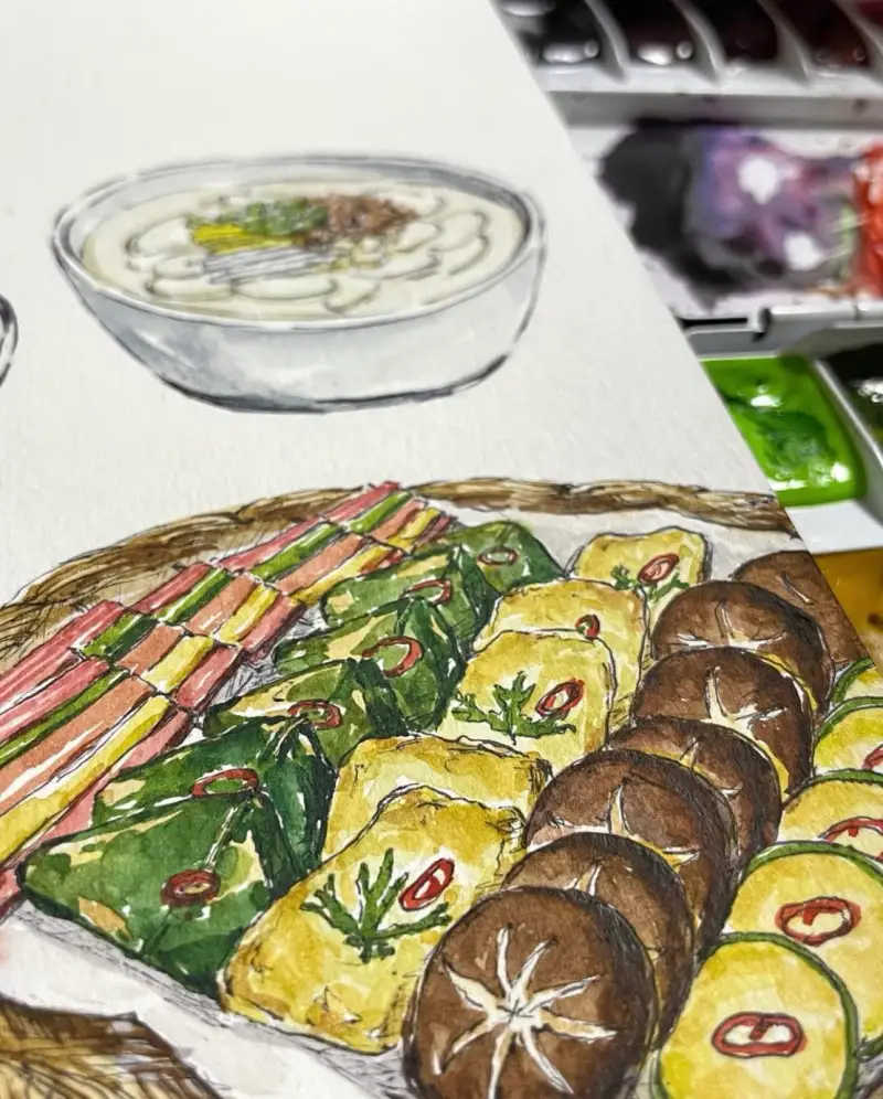 전,꼬치전,깻잎전,호박전,두부부침,표고버섯전