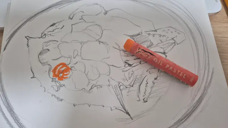 드로잉로그,오일파스텔